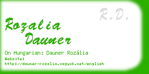 rozalia dauner business card