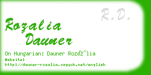 rozalia dauner business card